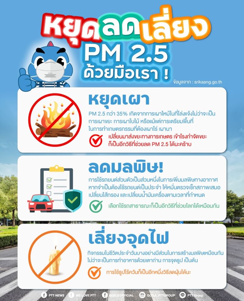 “ร่วมรณรงค์ลดฝุ่น PM2.5”